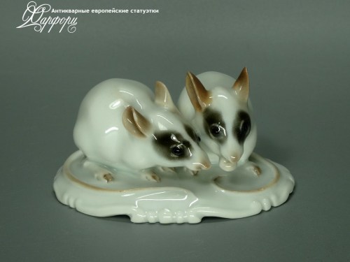 Купить фарфоровые статуэтки Rosenthal, Пара мышек, Германия